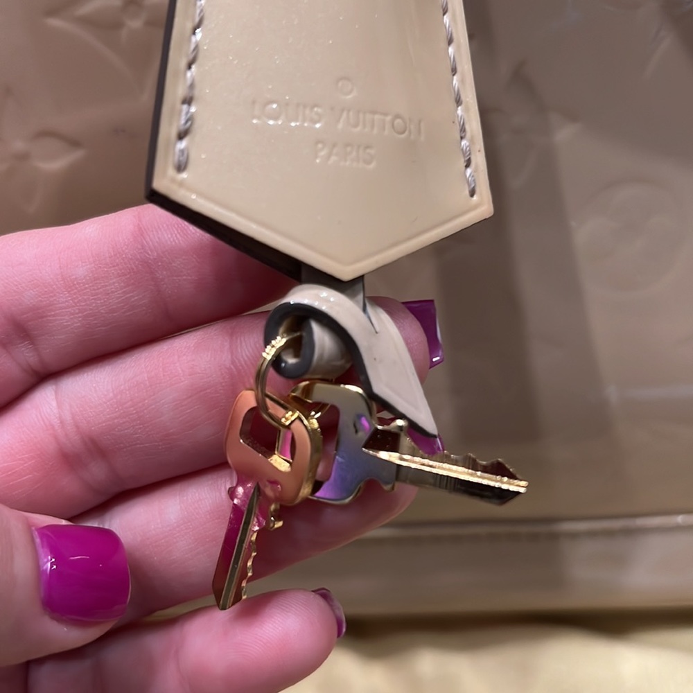 Louis Vuitton Patent Alma PM in Beige Nude - Picture 5 of 16